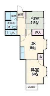 サンコート白根台II【2階】の間取り