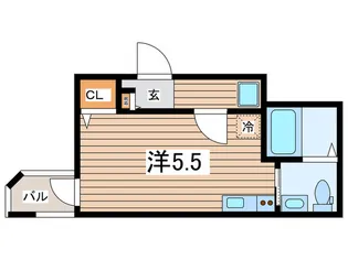ストリ-ム元住吉【1階】の間取り