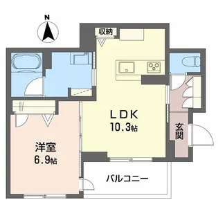 SONORITE VILLA【1階】の間取り