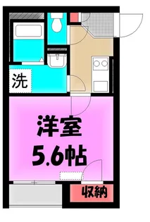 メトロノーム坂下【2階】の間取り