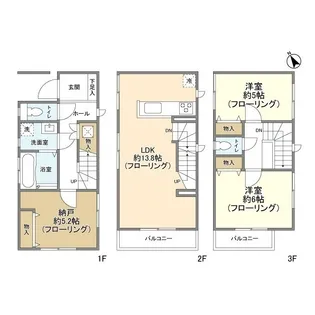 埼玉県さいたま市浦和区領家6【一戸建】の間取り