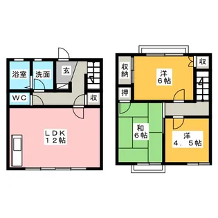 神奈川県鎌倉市岩瀬【一戸建】の間取り