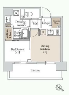 東京都台東区日本堤2【マンション】の間取り