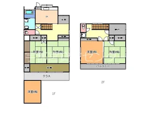 栃木県さくら市氏家【一戸建】の間取り