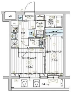 MAXIV北赤羽DUE【4階】の間取り