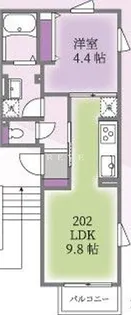 ルート清澄【2階】の間取り