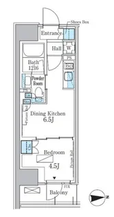 パークアクシス新宿百人町【6階】の間取り