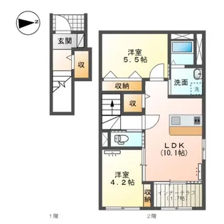 ルミエール【2階】の間取り