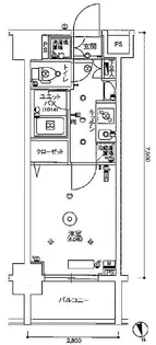 スカイコート蒲田ガーデン【2階】の間取り