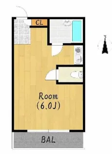 プチグレイス7番館【2階】の間取り