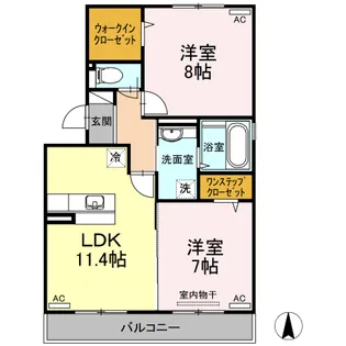 レガーロ B【1階】の間取り