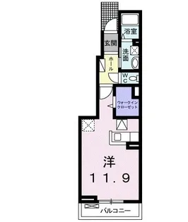 ウールーポルト【1階】の間取り