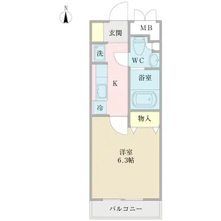 エトワール スユド両国【4階】の間取り