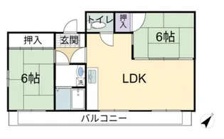 コープYK【2階】の間取り
