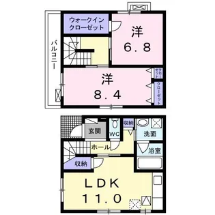 ハイツ エース【1階】の間取り
