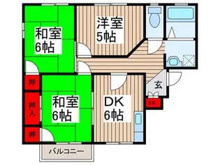 コ-ポふじみ野D棟【2階】の間取り