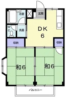 シティハイツ杉山【2階】の間取り