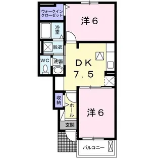 ブリーズB【1階】の間取り