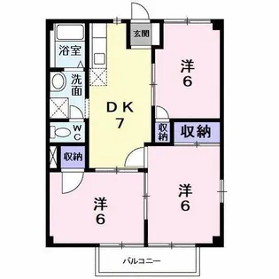グリーンハイツ【1階】の間取り