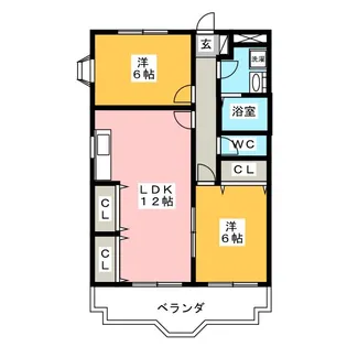 グリーンハイツ【3階】の間取り