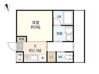 M Terrace八幡東 弐番館【2階】の間取り