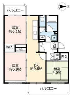 UR水草【6階】の間取り