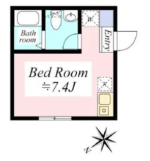 レテエレガンス下北沢【1階】の間取り