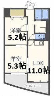 ラークヒルズマンション【3階】の間取り