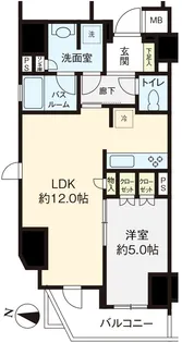 オープンレジデンシア文京本駒込【2階】の間取り