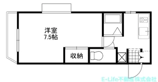 オリエントハイムII神水【3階】の間取り