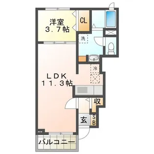 ファールラートII【1階】の間取り
