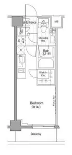 ザ・パークハビオ新宿【5階】の間取り
