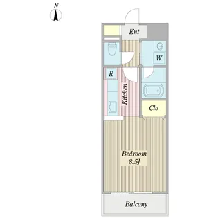 ラシュレー白山【3階】の間取り