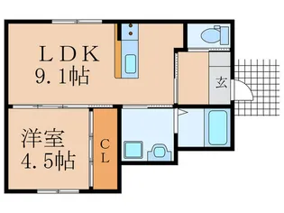 Sky first Yukuhashi A【1階】の間取り