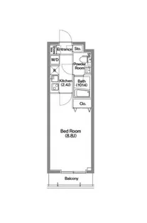 メディオ月島【2階】の間取り