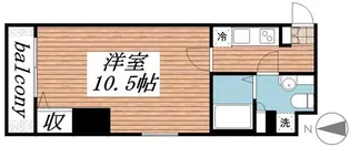 K・HIROO【6階】の間取り