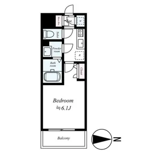 エスリード梅田グランノース【7階】の間取り