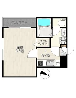 リベルタス二子新地【1階】の間取り