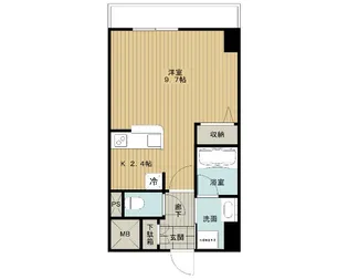 BUENA上大川前通4【7階】の間取り