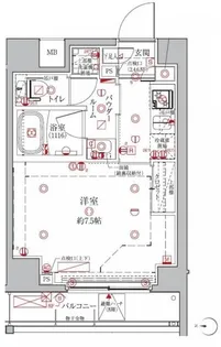 クレイシア森下ステーションサイト【5階】の間取り