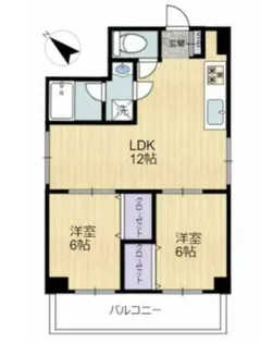駒込マンション【2階】の間取り