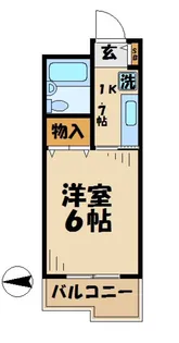 マンション如月(キサラギ)【2階】の間取り