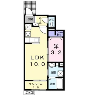 アモリール【1階】の間取り