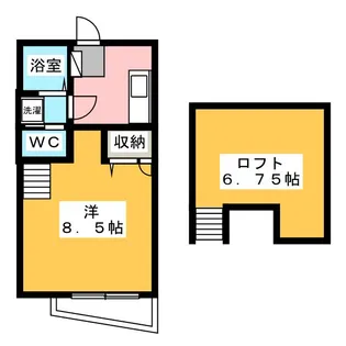 アップルツリー【2階】の間取り
