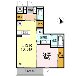 プラナス【1階】の間取り