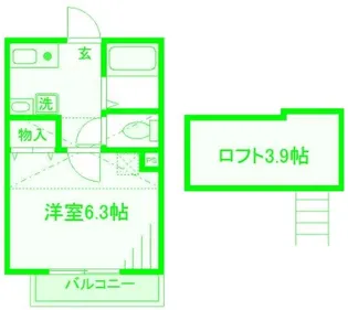 フルール【3階】の間取り