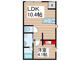 仮)コリド赤塚B【1階】の間取り