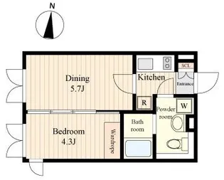 LAPiS若松河田(ラピス若松河田)【2階】の間取り