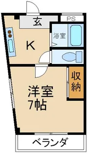 片岡マンション【2階】の間取り