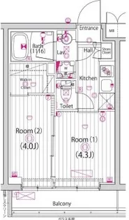 ガーラ練馬グランドステージ【4階】の間取り